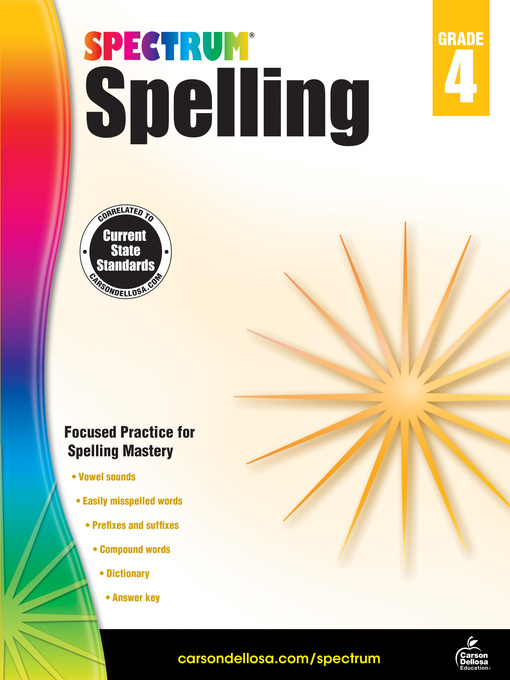 Title details for Spectrum Spelling, Grade 4 by Spectrum - Available